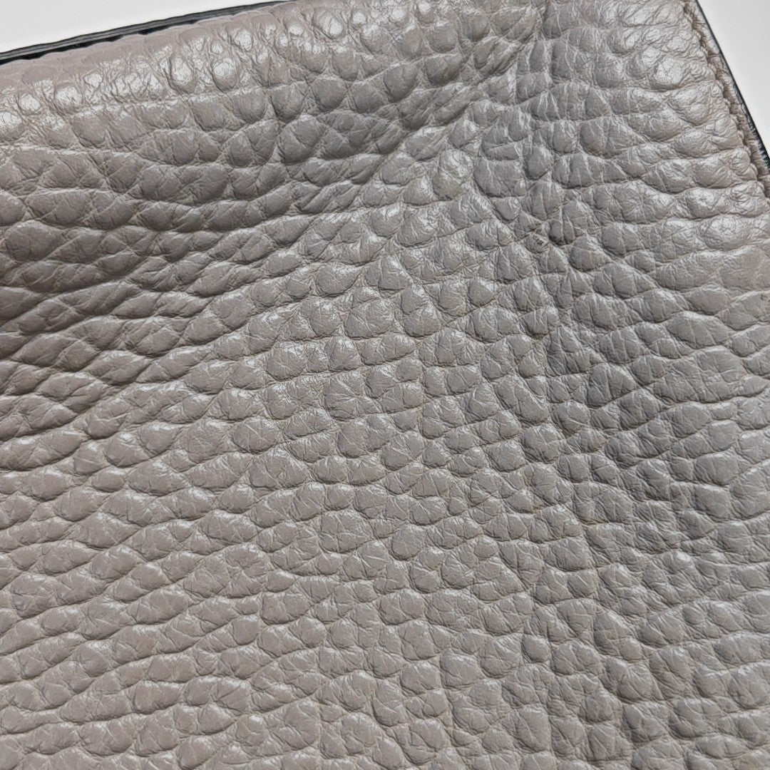 Calfskin Shoulder Bag Gray