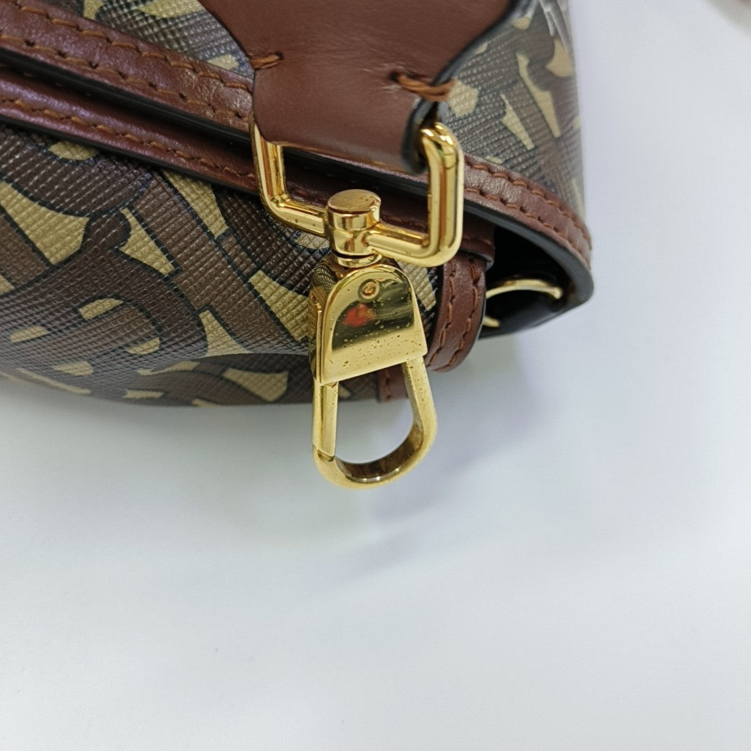 Crossbody Bag Coated Canvas Multicolor