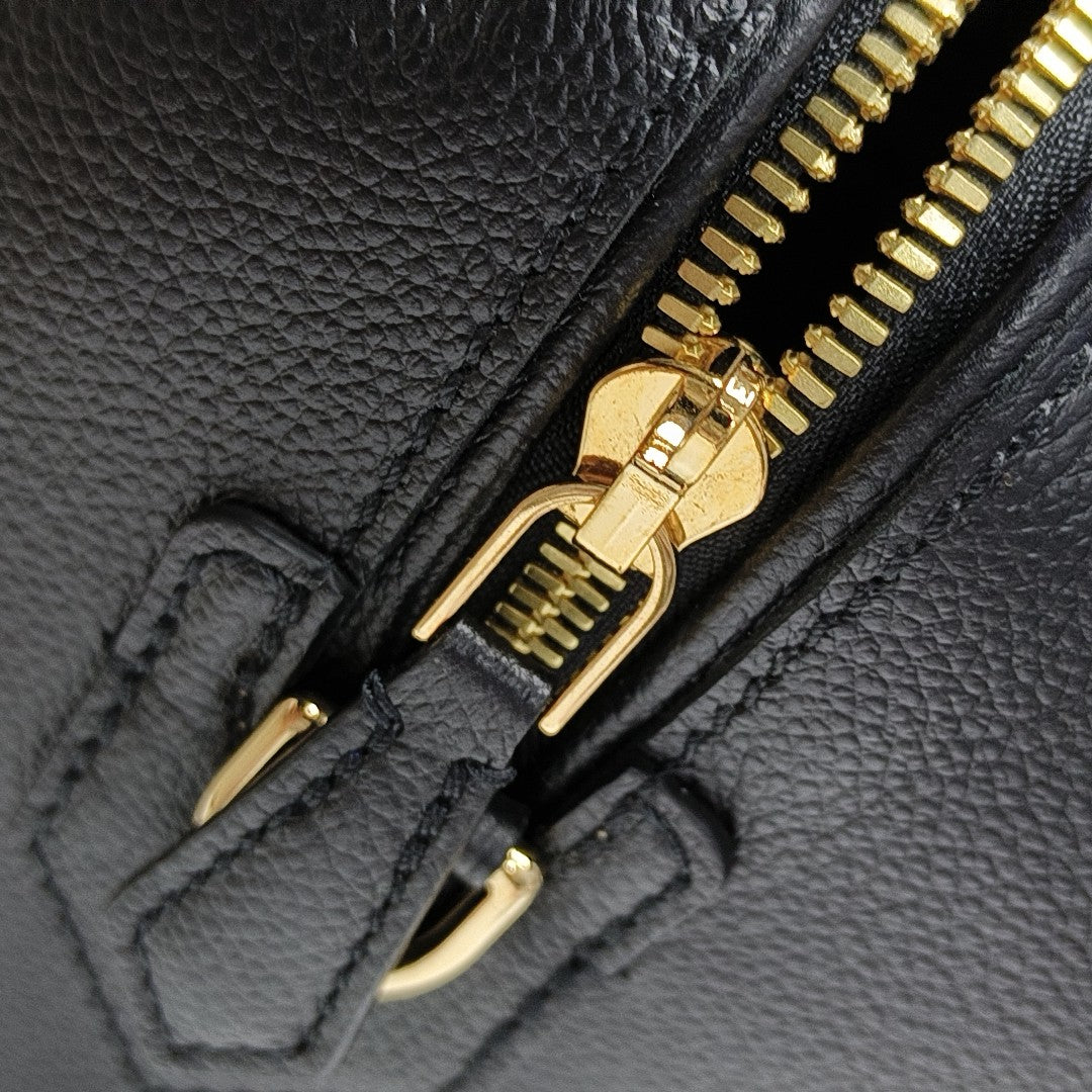 SPEEDY 25 Monogram Calfskin Black