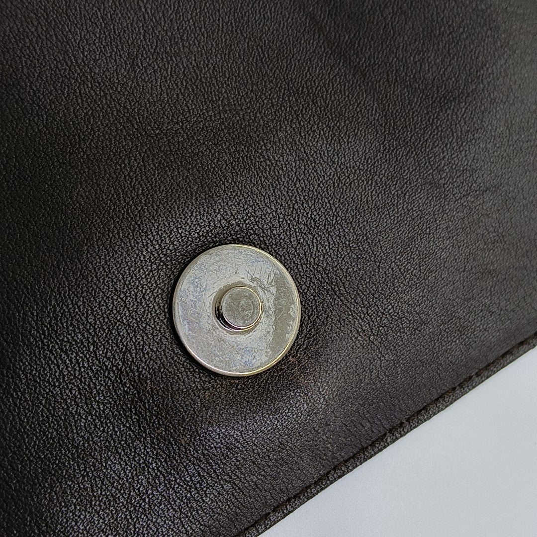 Lambskin Shoulder Bag Brown