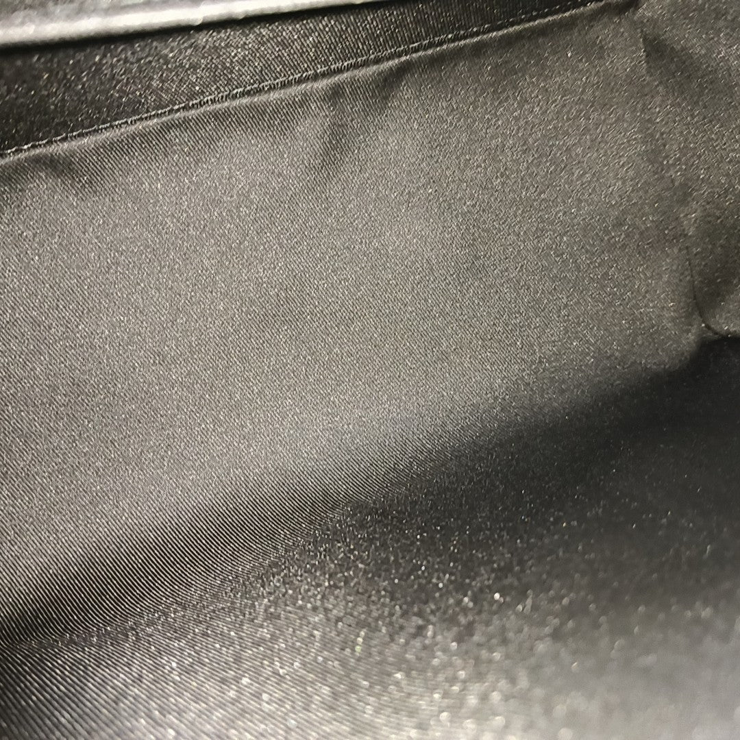 KEEPALL Monogram Coated Canvas Black