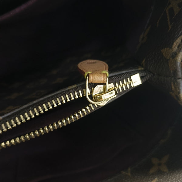 MONTAIGNE Monogram Coated Canvas Brown