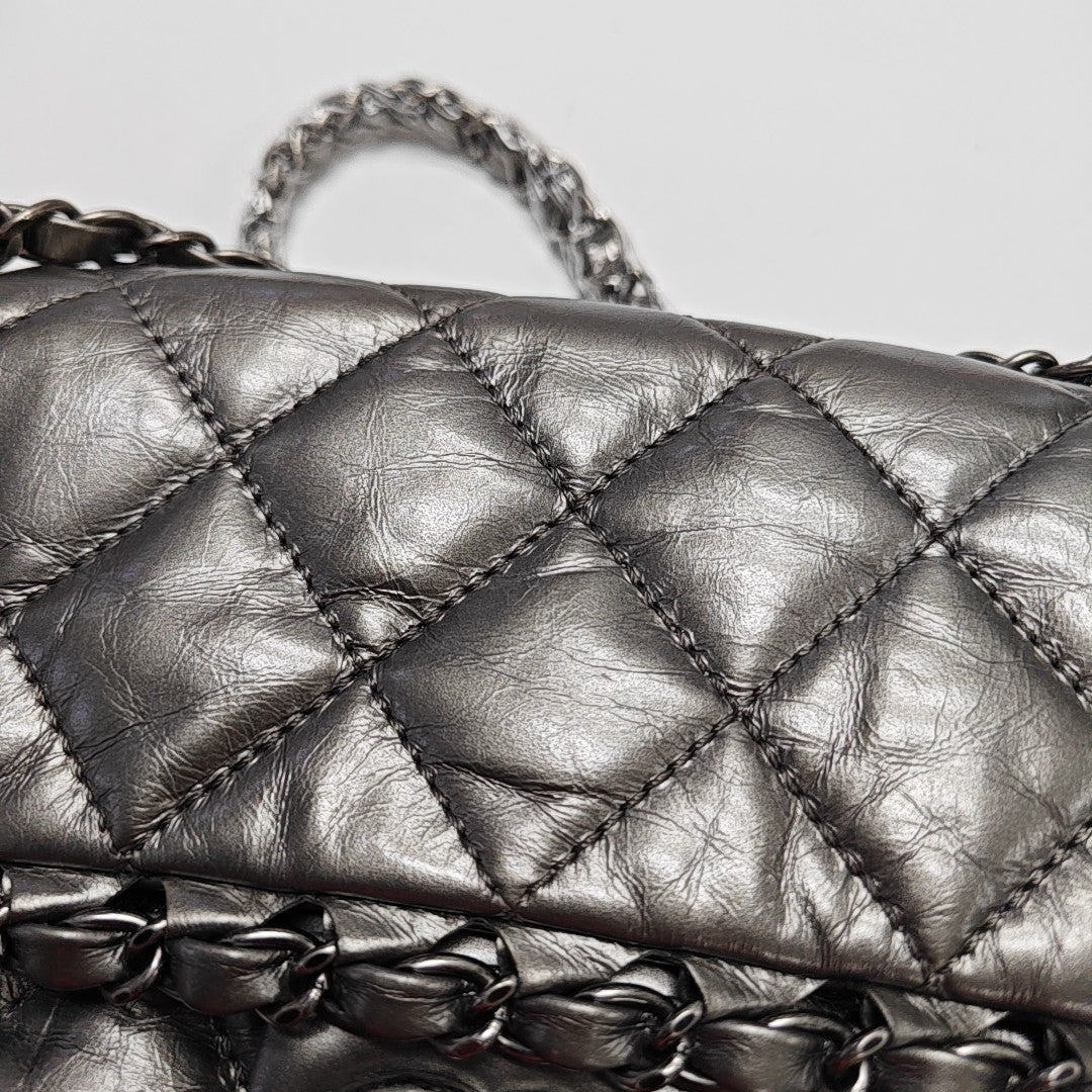 Quilted Calfskin Silver