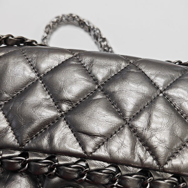 Quilted Calfskin Silver