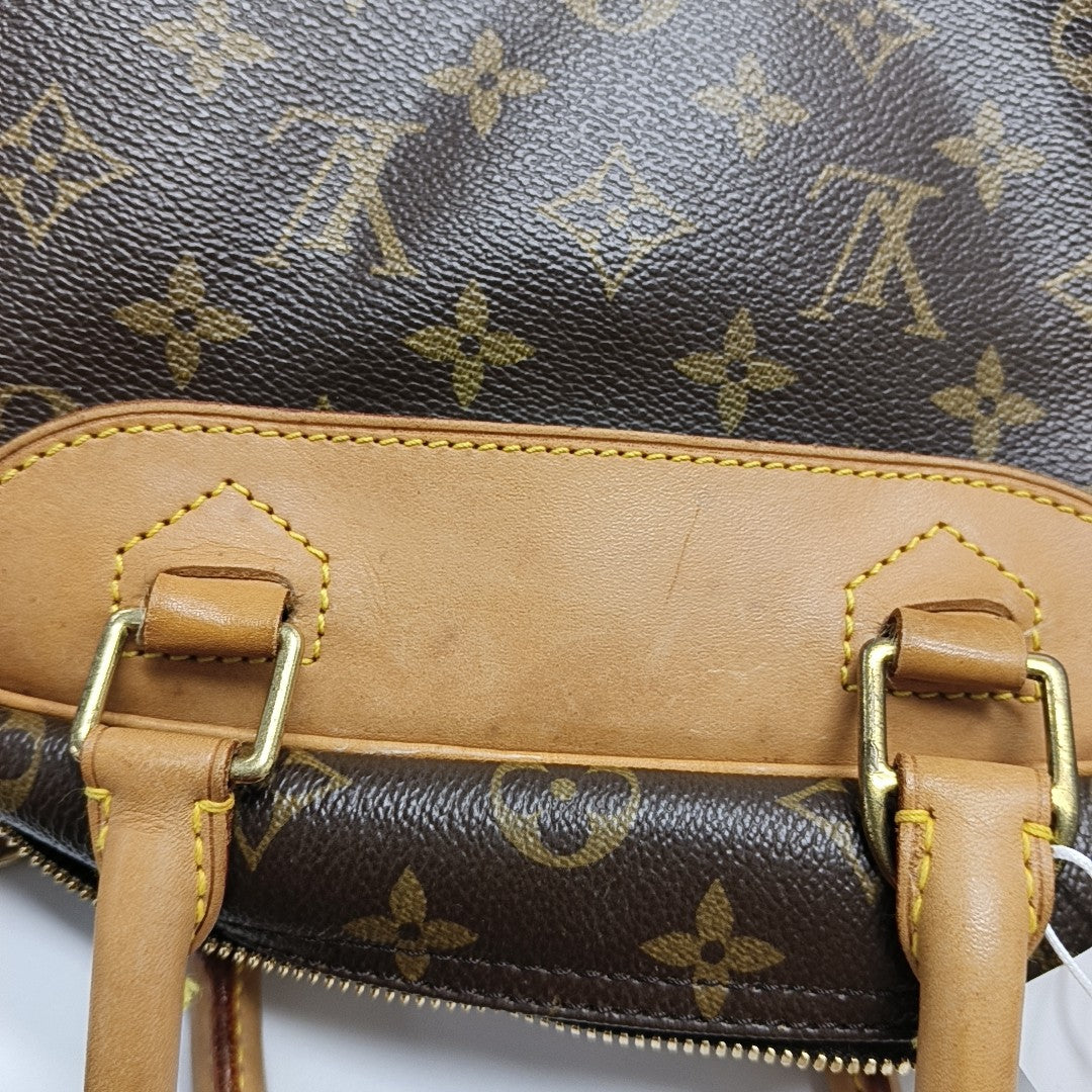 DEAUVILLE MM Monogram Coated Canvas Brown