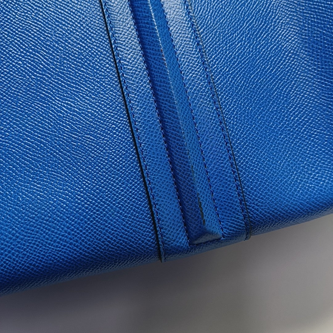 Calfskin Shoulder Bag Blue