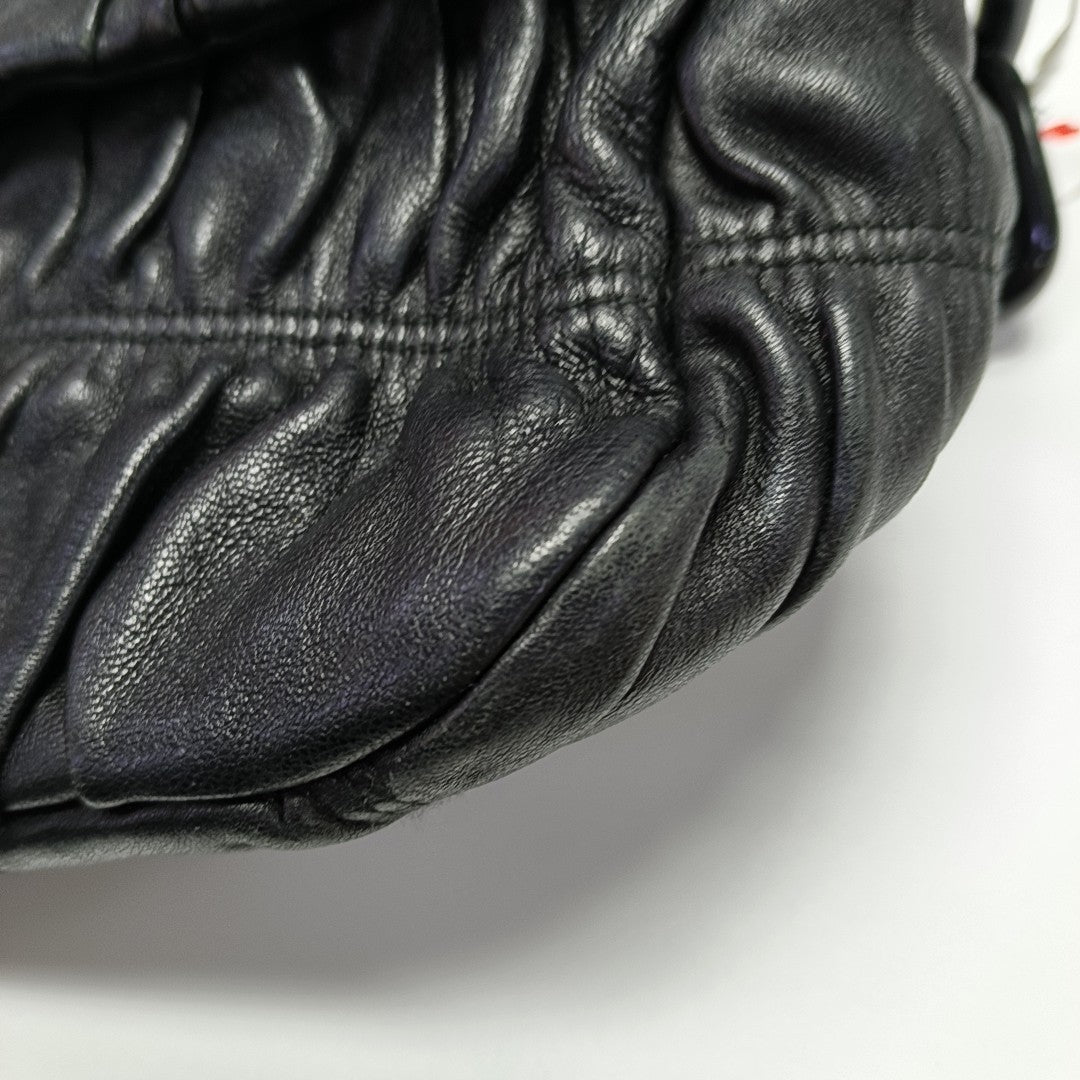 Gaufre Quilted Lambskin Black
