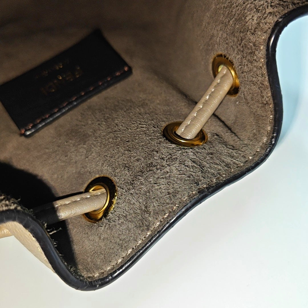 Authenticated pre-owned  Mon Tresor Mini Calfskin Gray - Bucket Bag at Looply