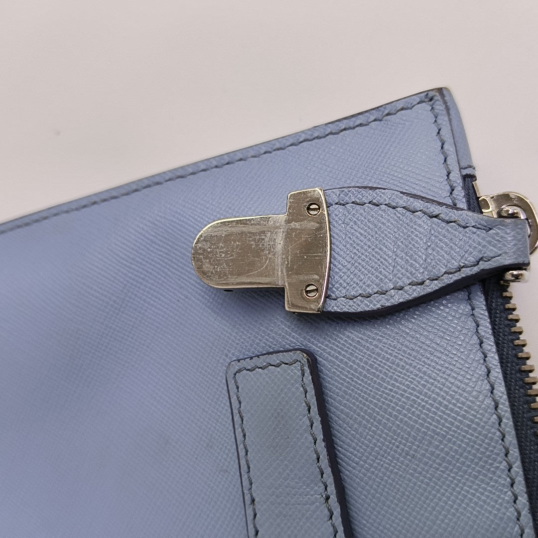 Calfskin Clutch Blue