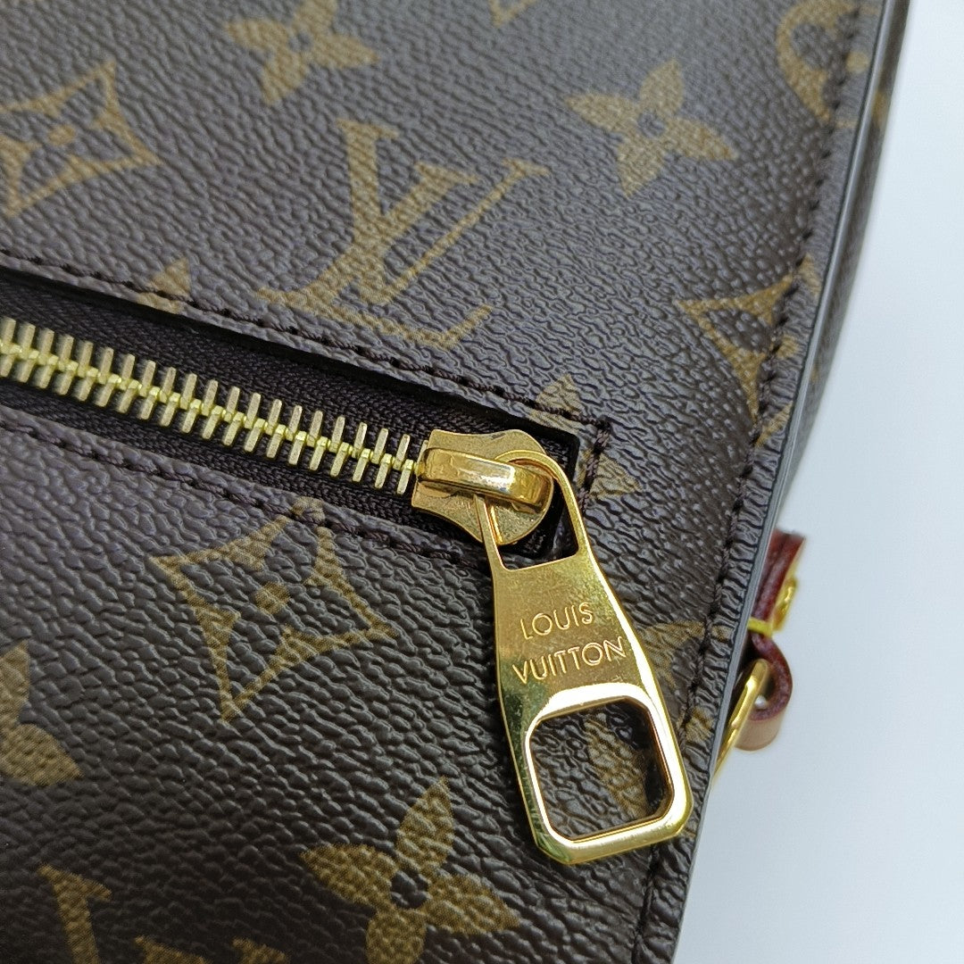 MÉTIS MM Monogram Coated Canvas Brown
