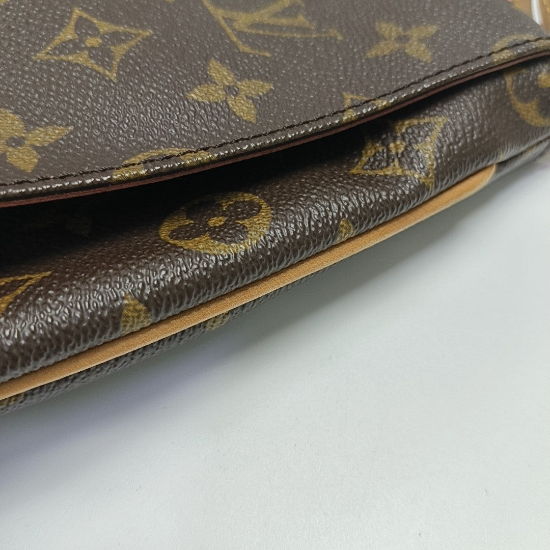 MUSETTE TANGO Monogram Coated Canvas Brown