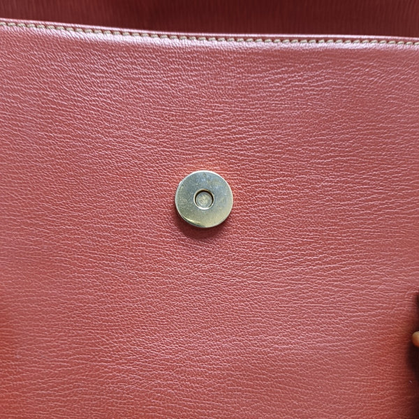 Calfskin Tote Bag Red
