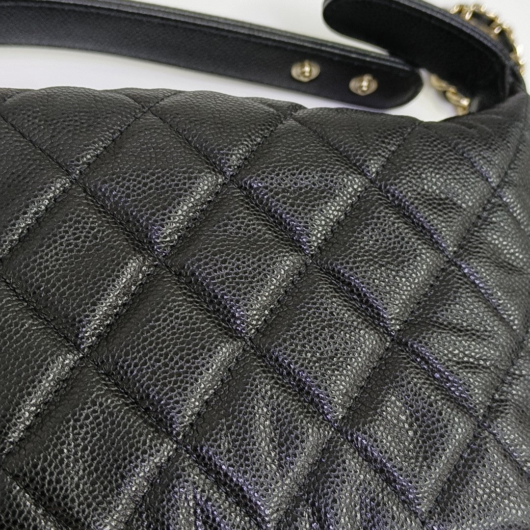 HOBO Quilted Grained Calfskin Black
