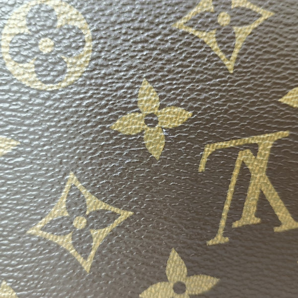 CLUNY BB Monogram Coated Canvas Brown