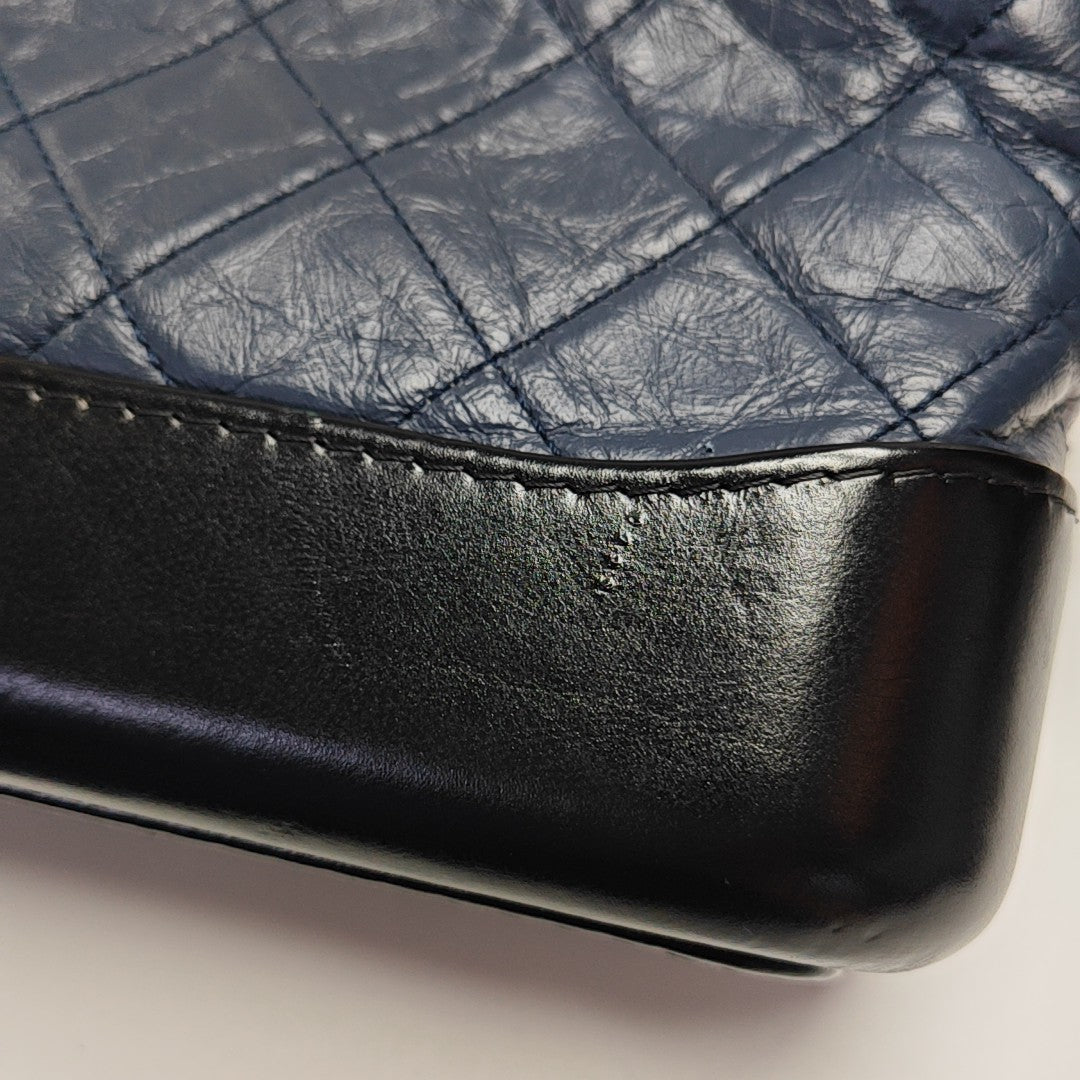 GABRIELLE Small Quilted Calfskin Blue