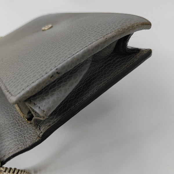 Interlocking G Small Calfskin Gray