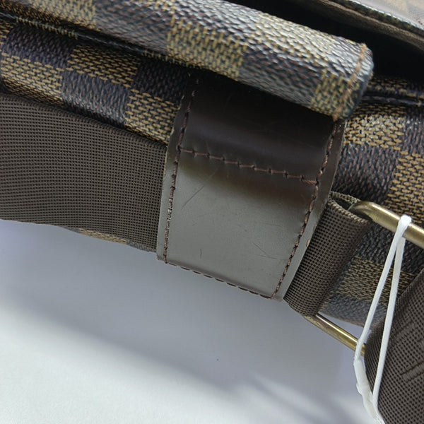 BROADWAY Damier Ebene Coated Canvas Brown