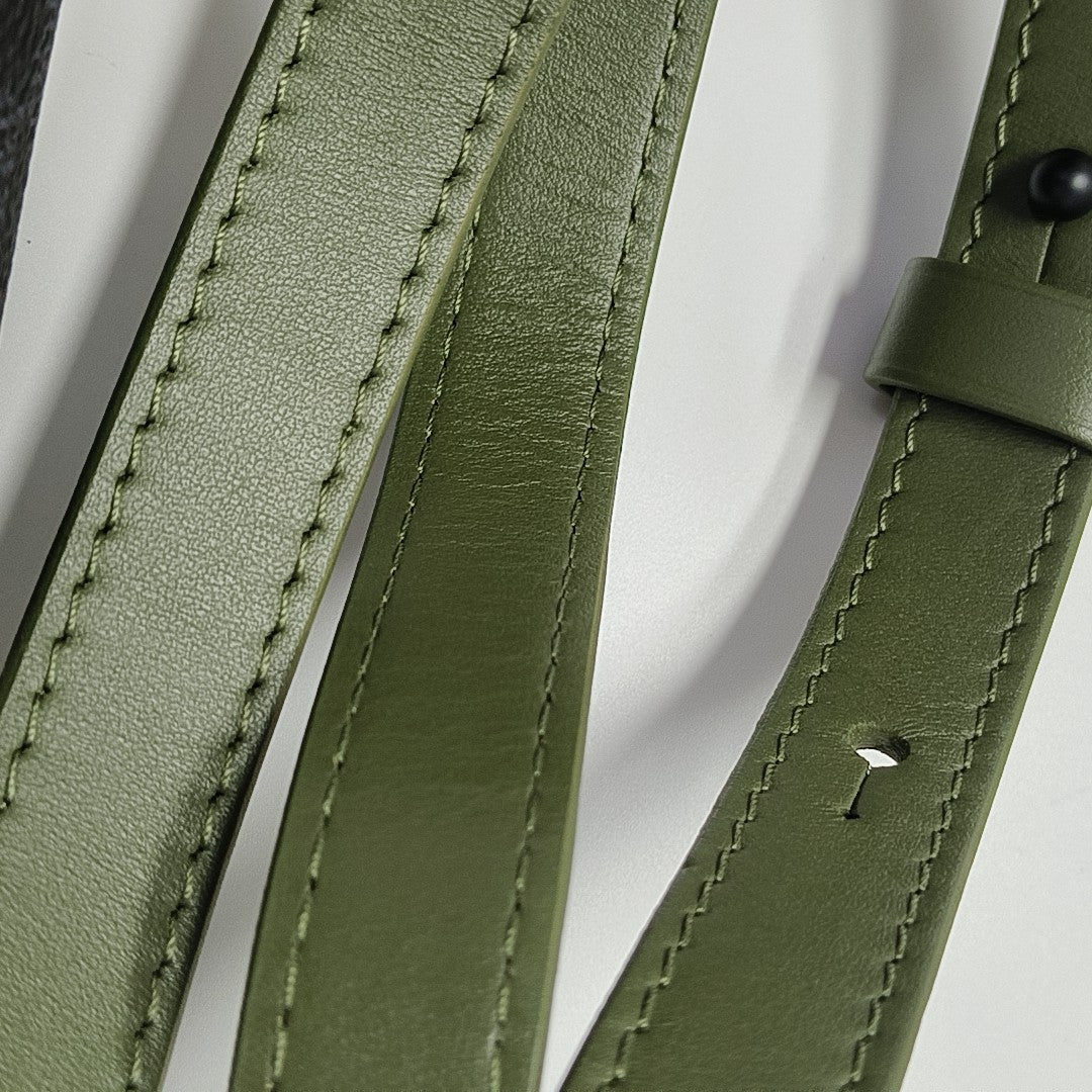 SOFT TRUNK Mini Damier Coated Canvas Green