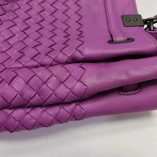 Calfskin Bucket Bag Purple