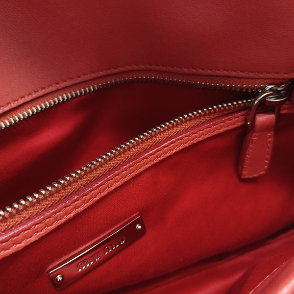 Crystal Quilted Lambskin Red