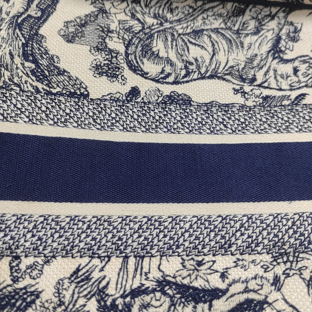 Book Tote Medium Canvas Blue