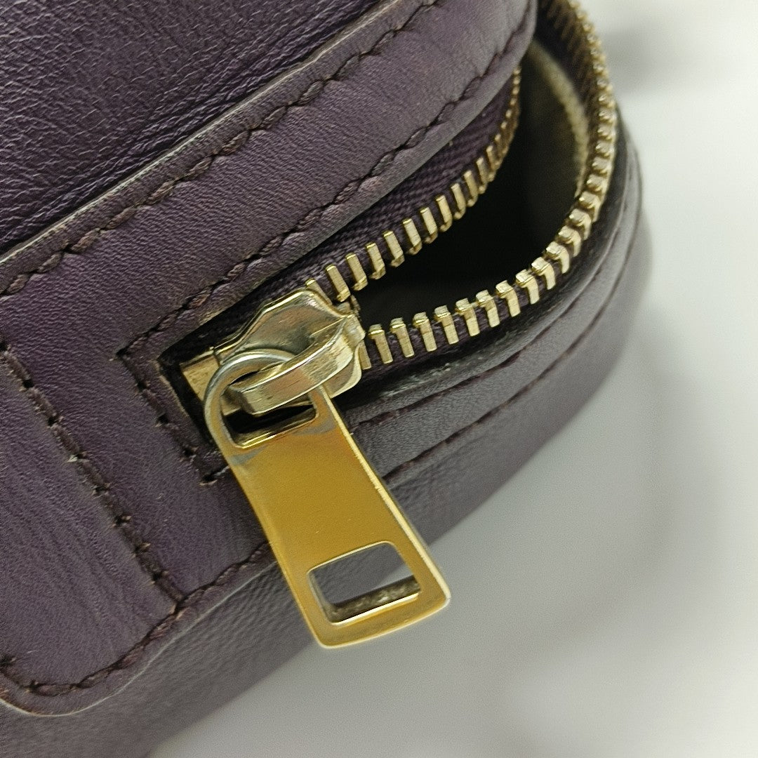 Joy Monogram Calfskin Purple