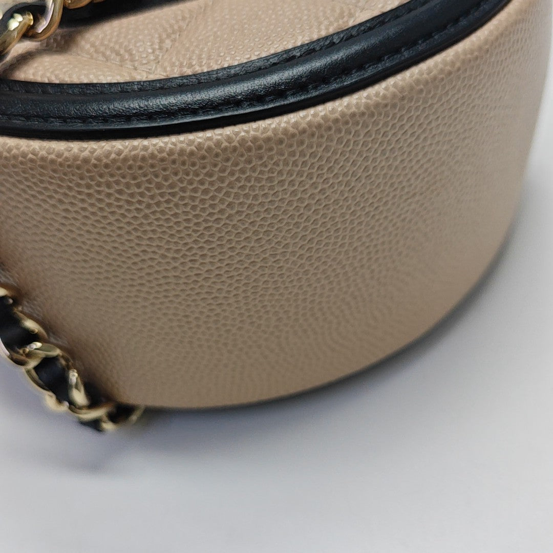 FILIGREE Mini Quilted Grained Calfskin Beige