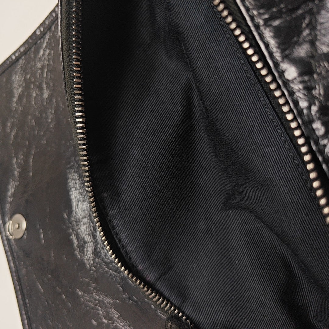 Calfskin Shoulder Bag Black