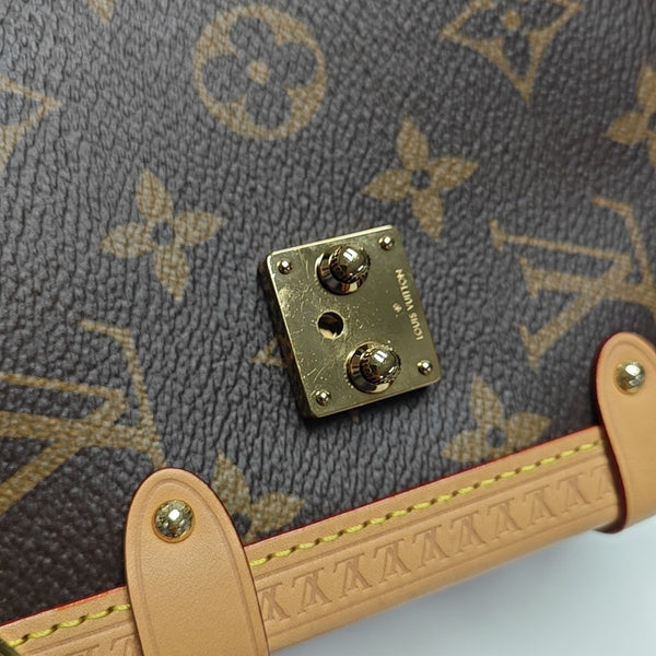 SIDE TRUNK MM Monogram Coated Canvas Brown