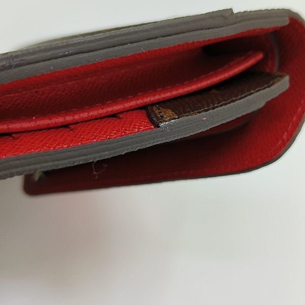 MARIE LOU Monogram Coated Canvas Brown Wallet