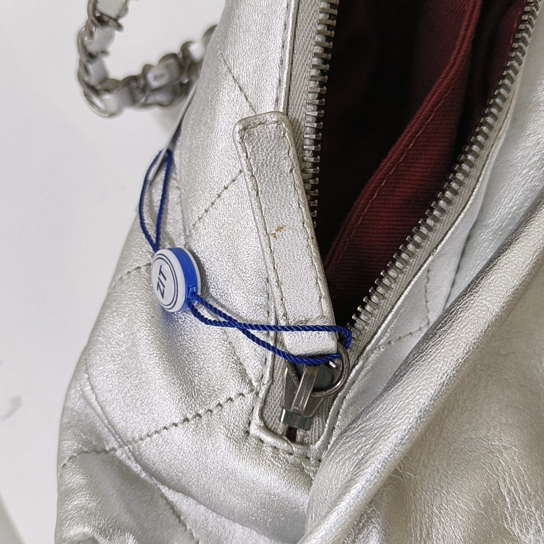 Quilted Calfskin Silver