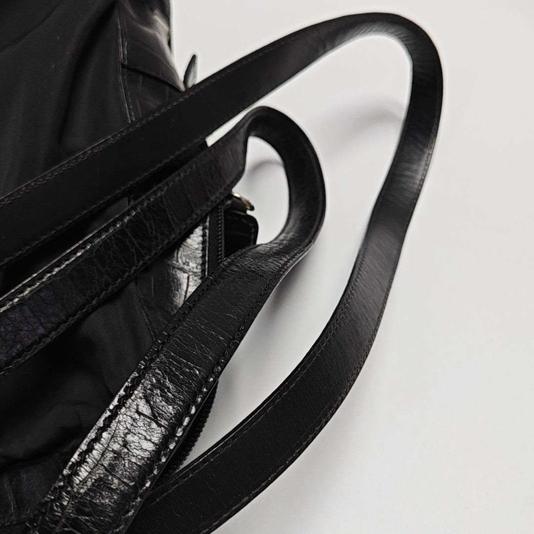 Nylon Tote Bag Black