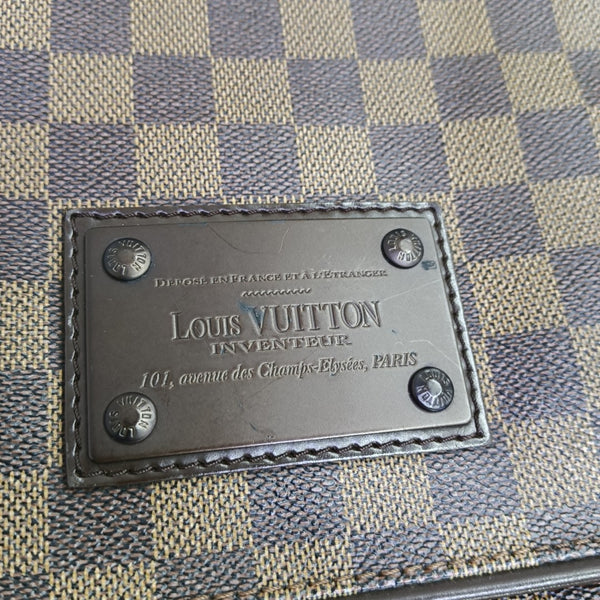 BROOKLYN PM Damier Ebene Coated Canvas Brown