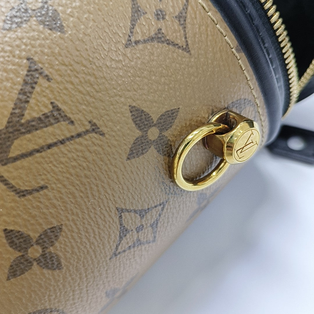 CANNES PM Monogram Coated Canvas Brown