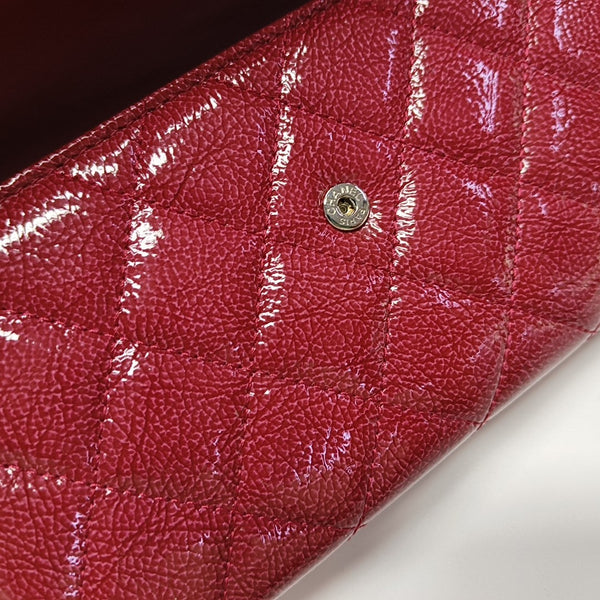 Quilted Patent Lambskin Wallet Pink