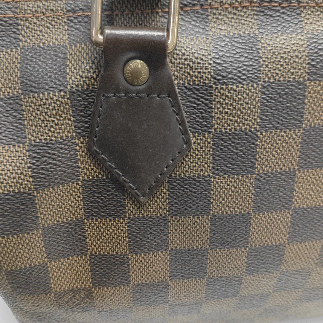 SPEEDY 25 Damier Ebene Coated Canvas Brown