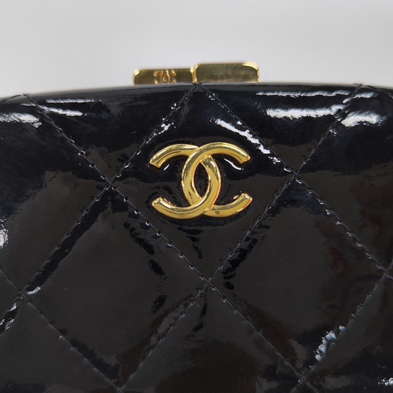 Quilted Lambskin Shoulder Bag Black