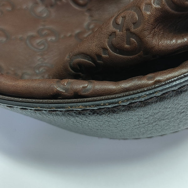 Monogram Calfskin Top Handle Bag Brown