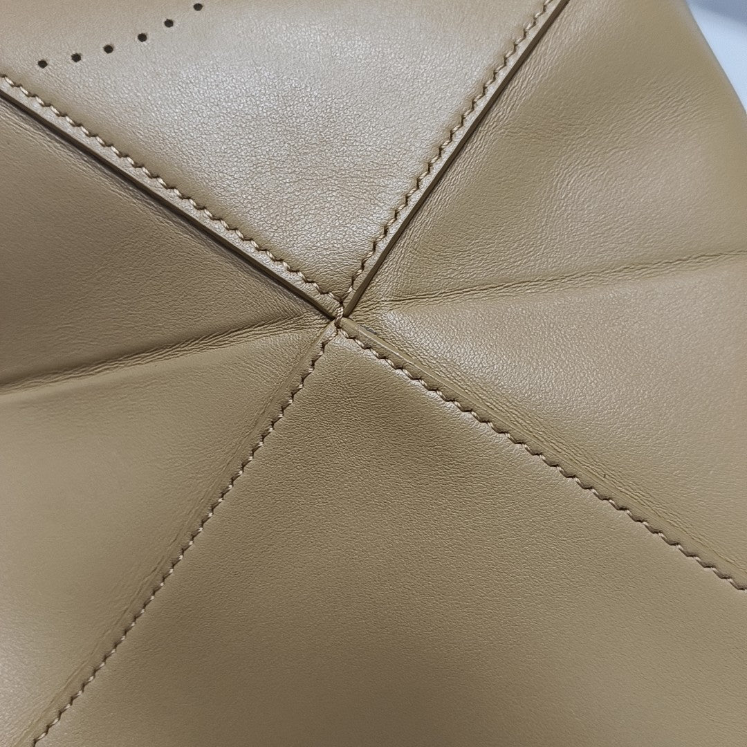 Puzzle Fold Mini Calfskin Beige