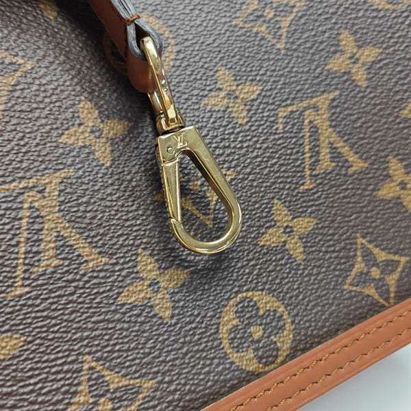 DAUPHINE Mini Monogram Coated Canvas Brown