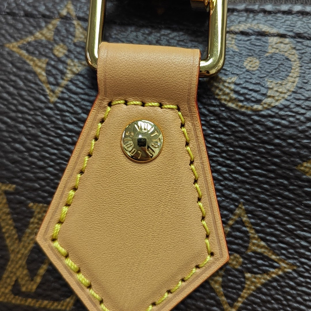 SPEEDY SOFT 30 Monogram Coated Canvas Brown