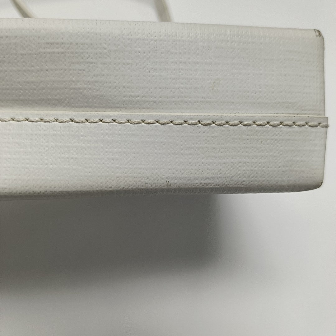 Shopping Bag Calfskin White
