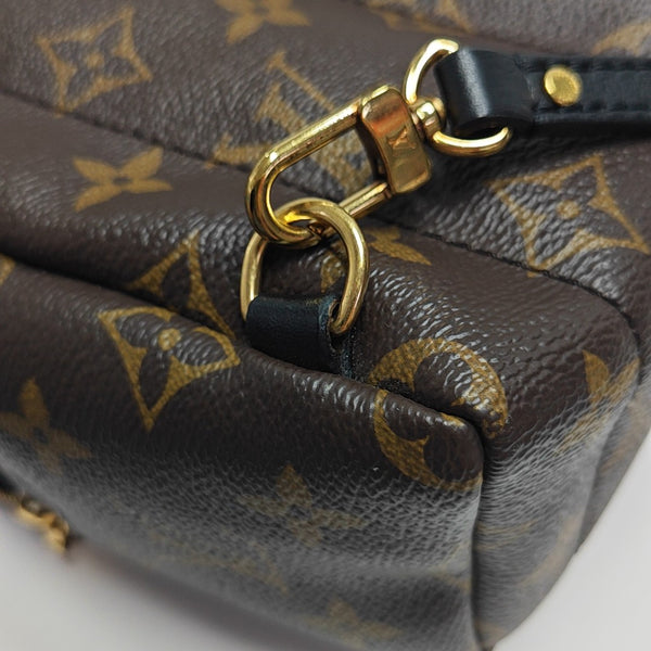 PALM SPRINGS Mini Monogram Coated Canvas Brown
