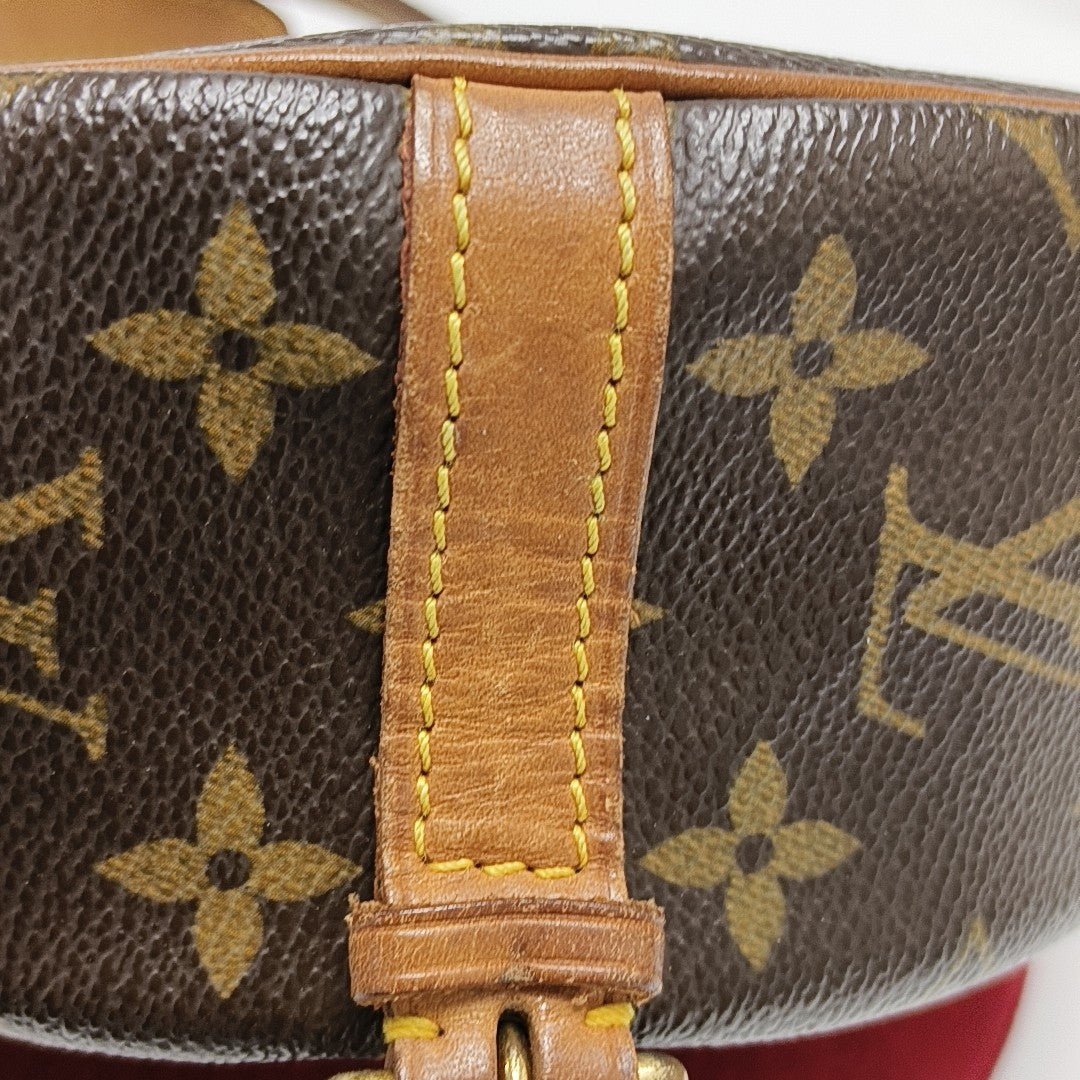 TAMBOURINE Monogram Coated Canvas Brown