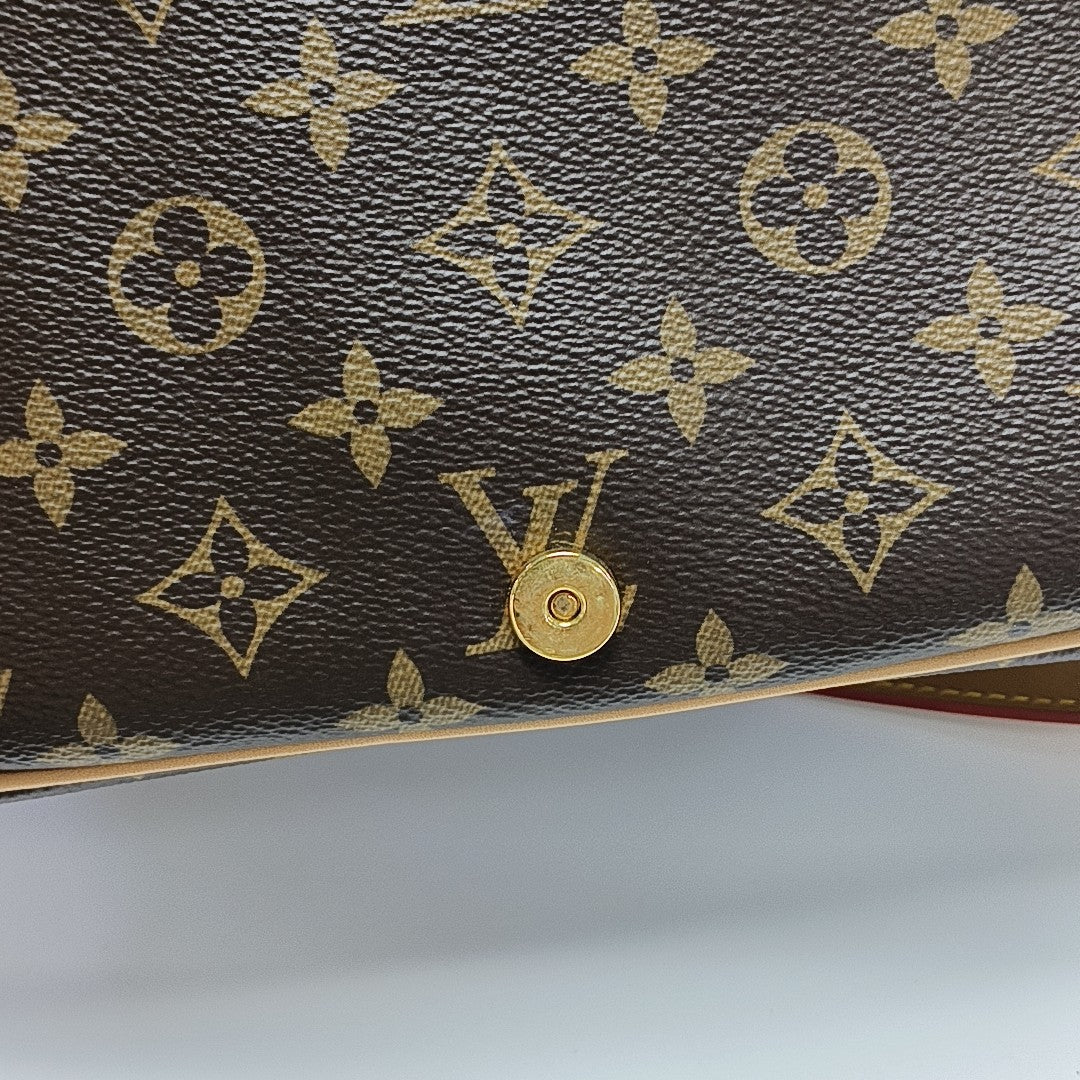 DIANE Monogram Coated Canvas Brown