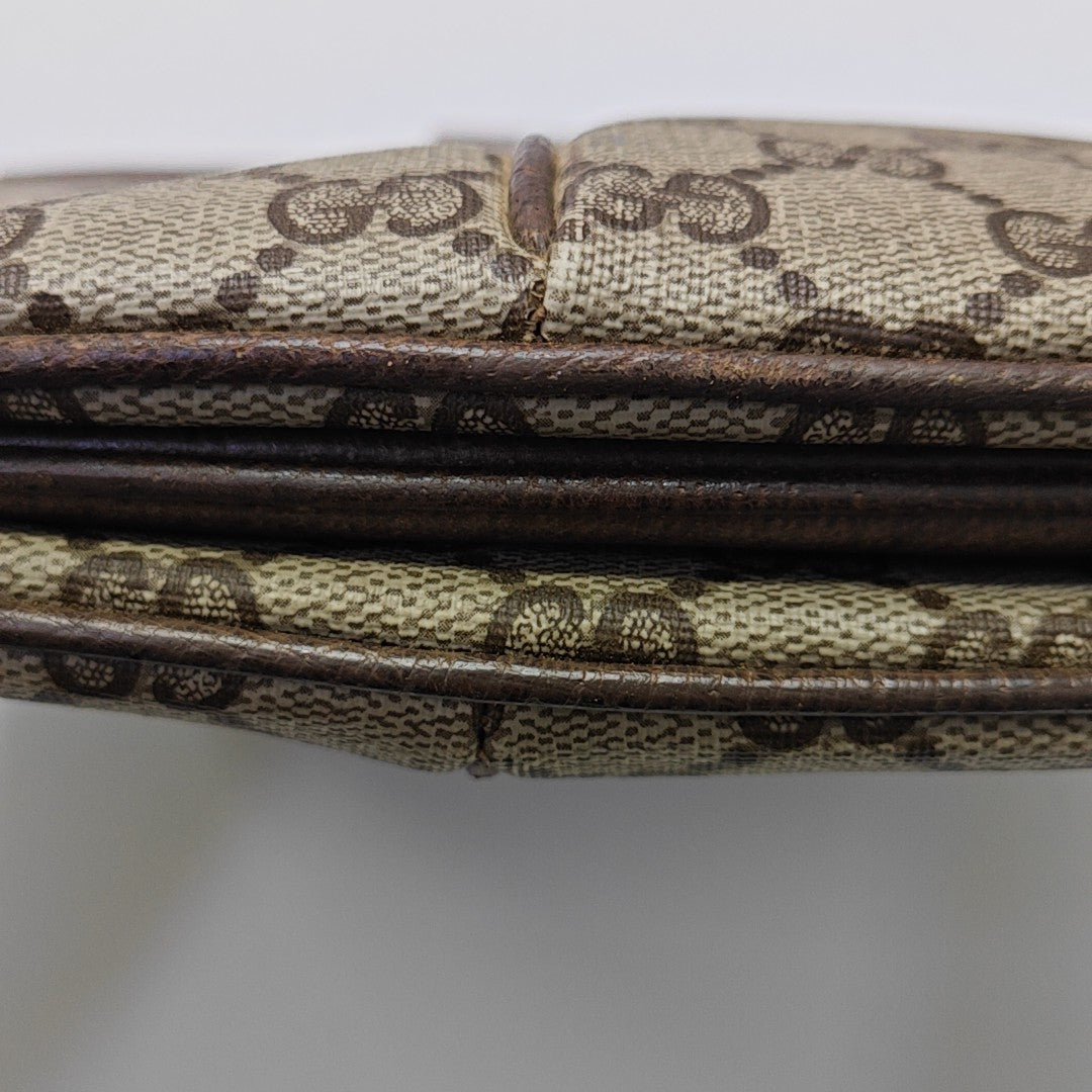 Monogram Coated Canvas Shoulder Bag Beige