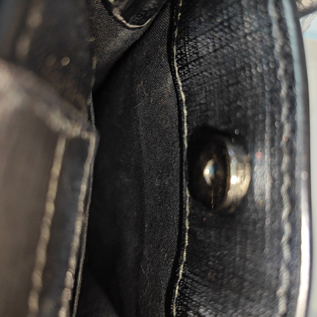 Shopping Bag Calfskin Black