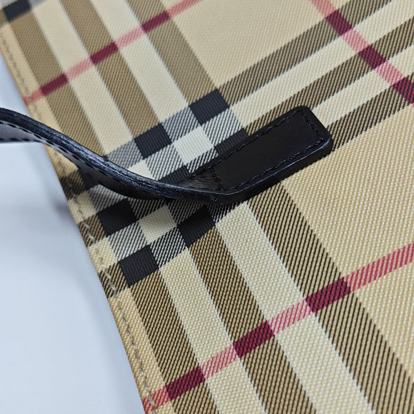 Coated Canvas Tote Bag Beige