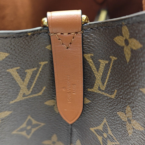 NÉONOÉ MM Monogram Coated Canvas Brown