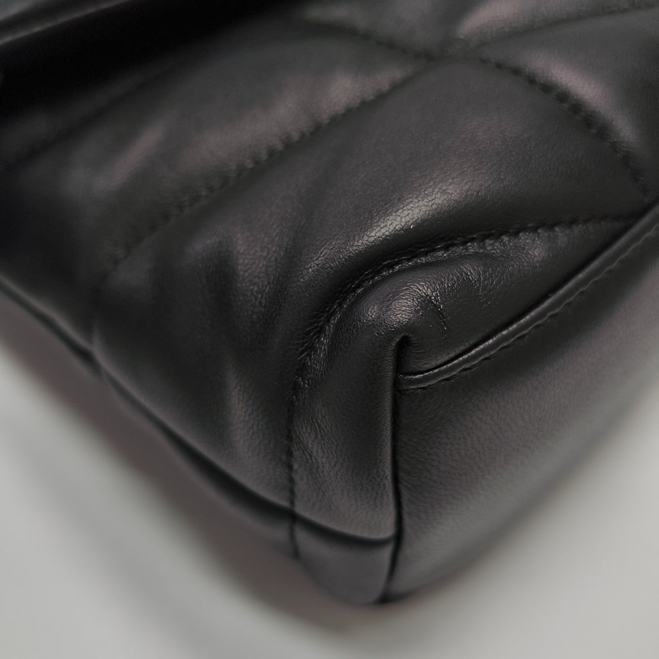 PUFFER TOY Mini Quilted Lambskin Black